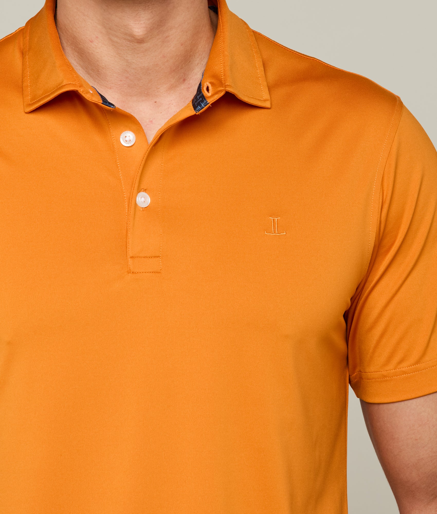 Lucchese Golf Polo :: UT Burnt Orange - Image 2