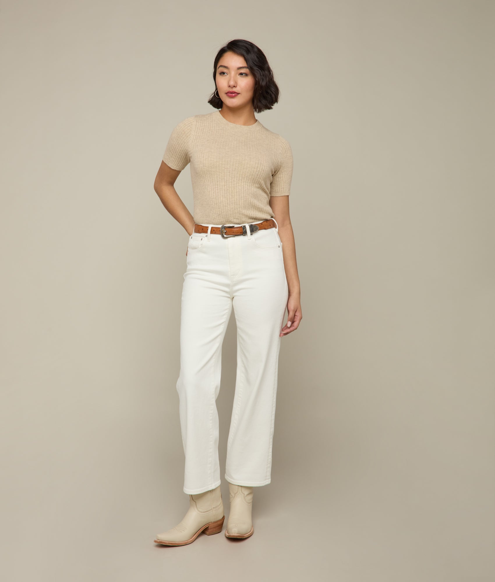 Jolene High-Rise Straight Leg Jean :: Summer Glitz - Image 3