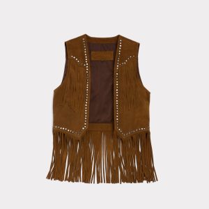 Chelsea Suede Vest :: Brown
