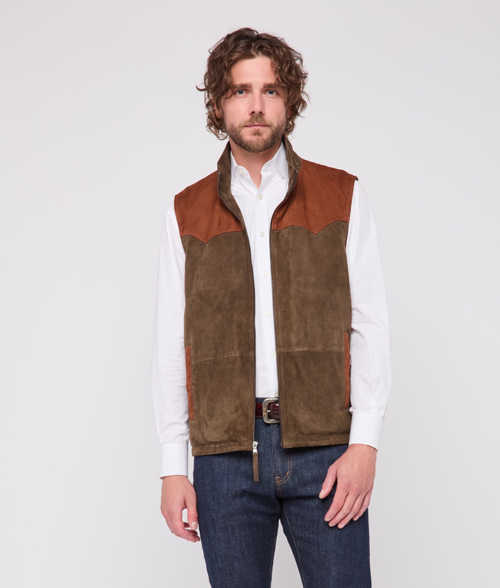Rit Two-Tone Vest :: Olive - Image 9