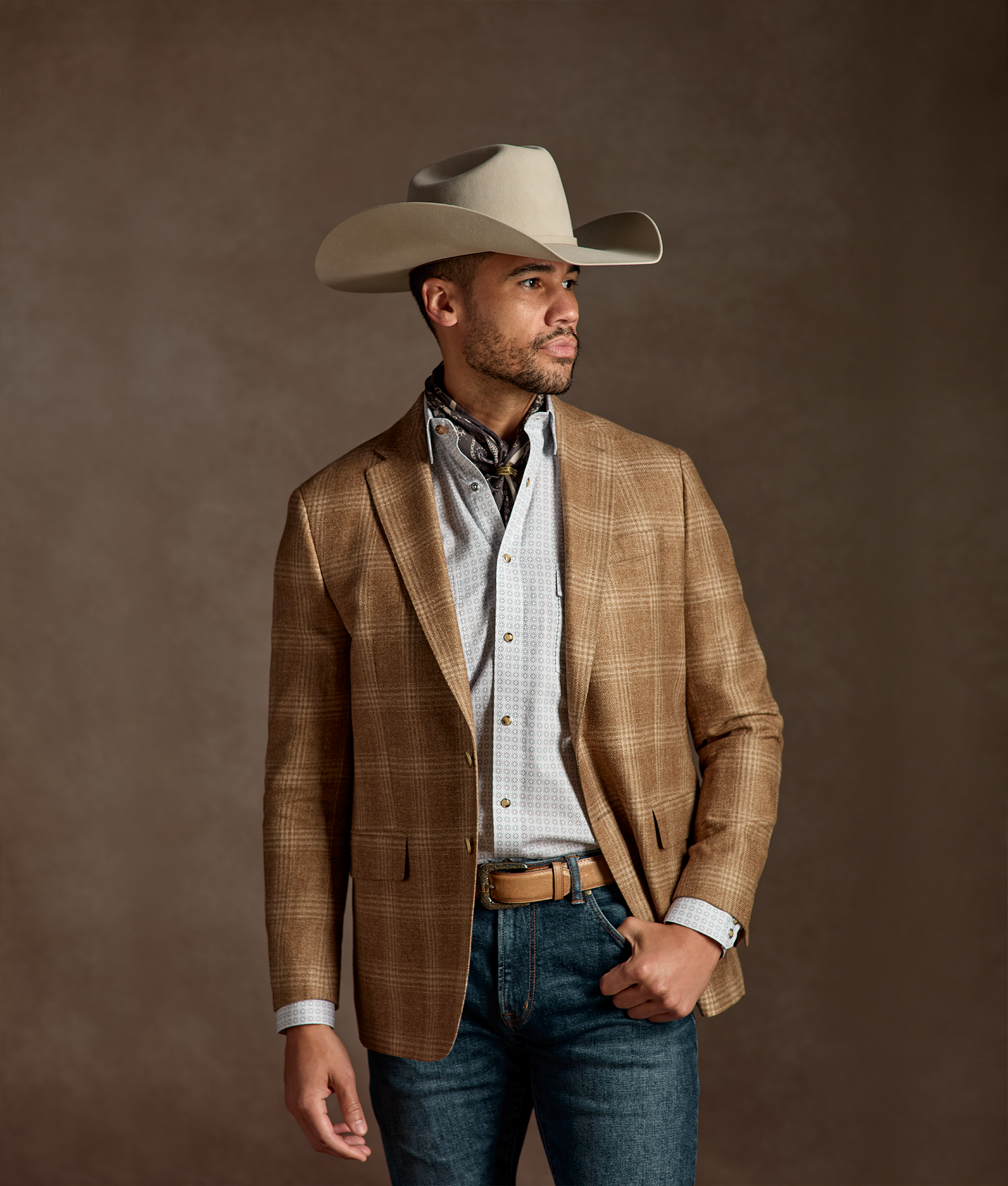Lucchese Sport Coat :: Caramel - Image 4