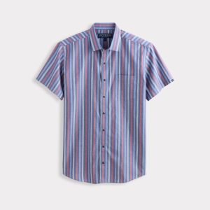Lucchese x Parker McCollum Short Sleeve Snap :: Purple/Red/Blue Multi