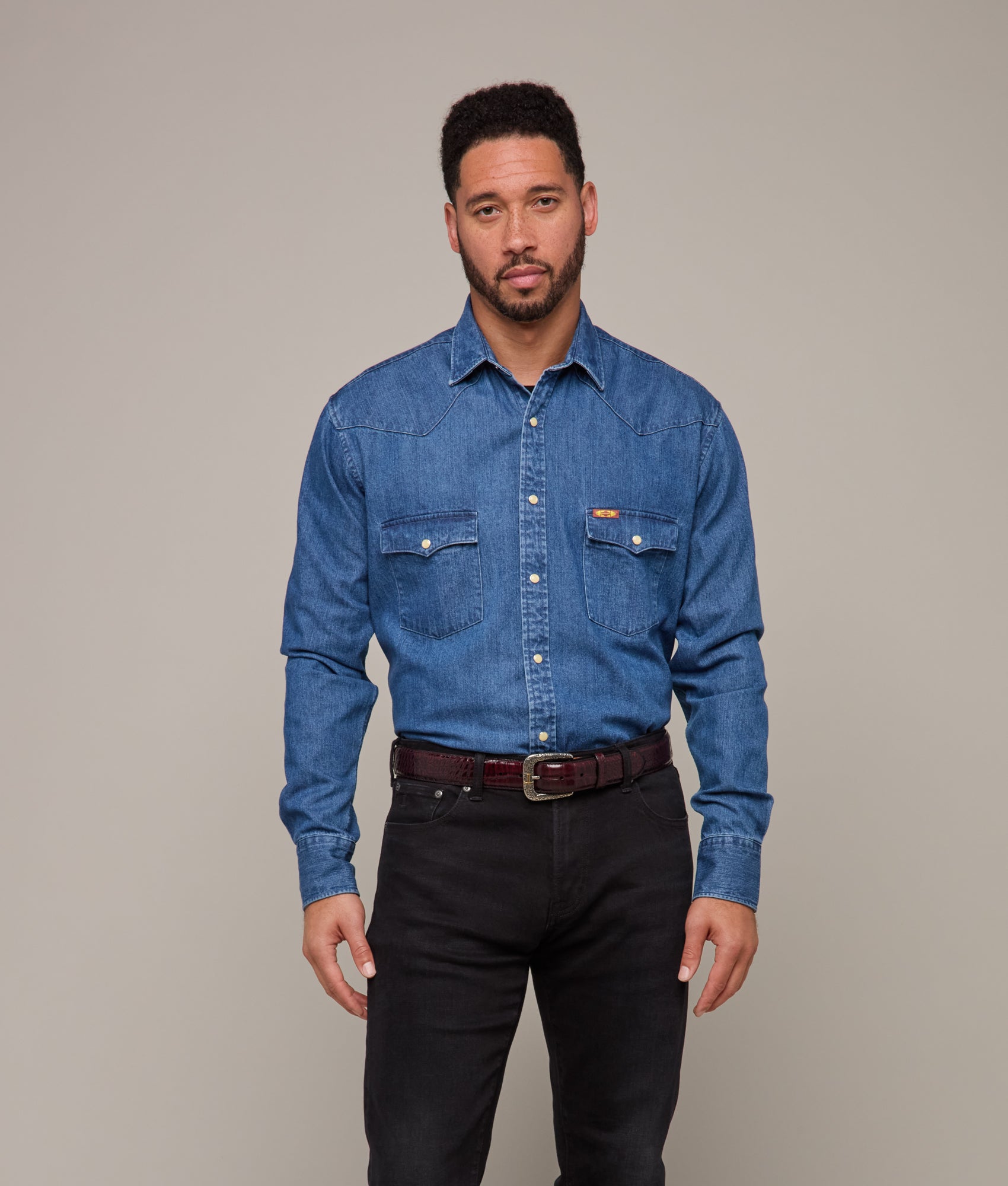 Lucchese x Chris Stapleton Classic Fit :: Medium Wash - Image 3