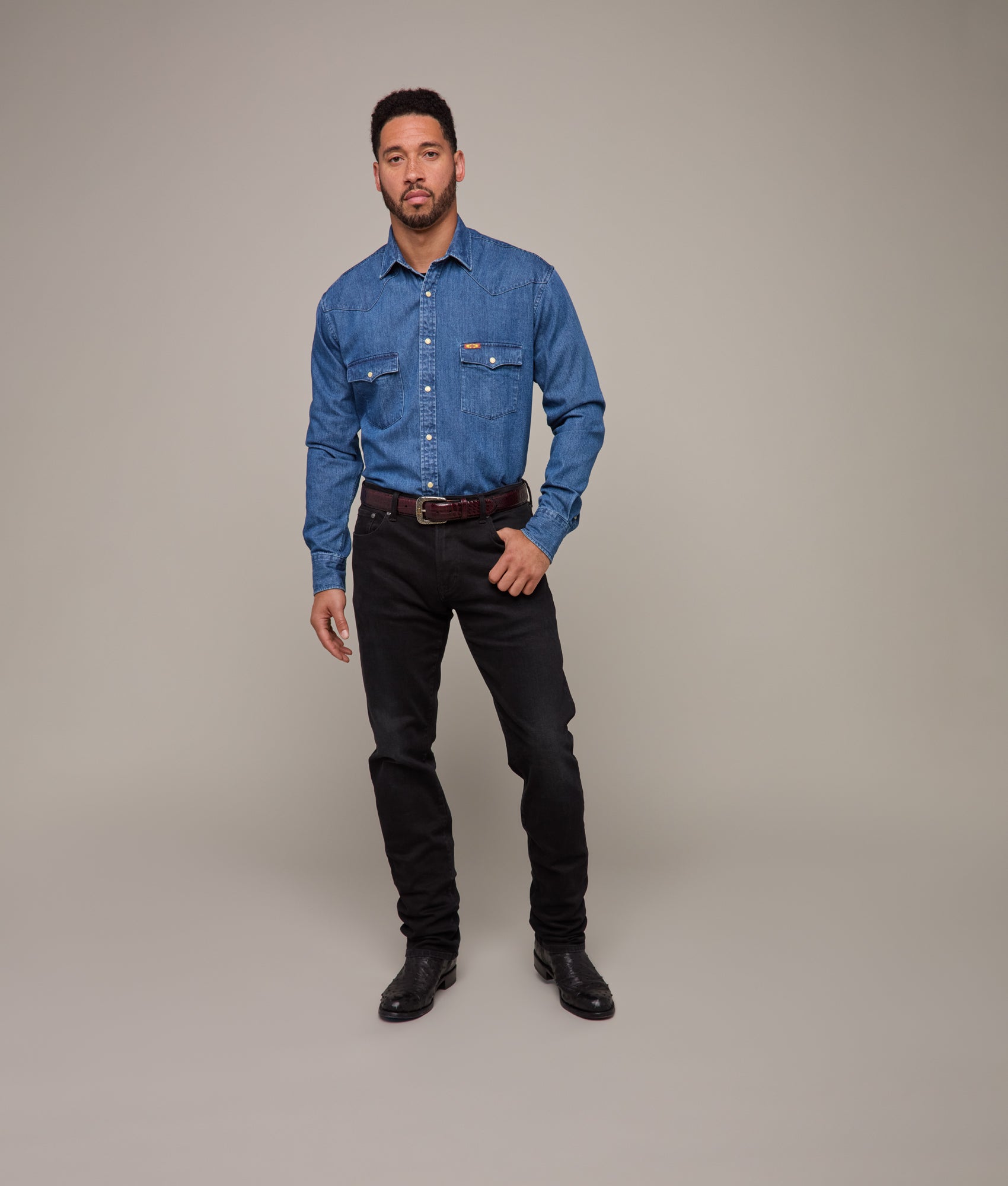 Lucchese x Chris Stapleton Classic Fit :: Medium Wash - Image 5