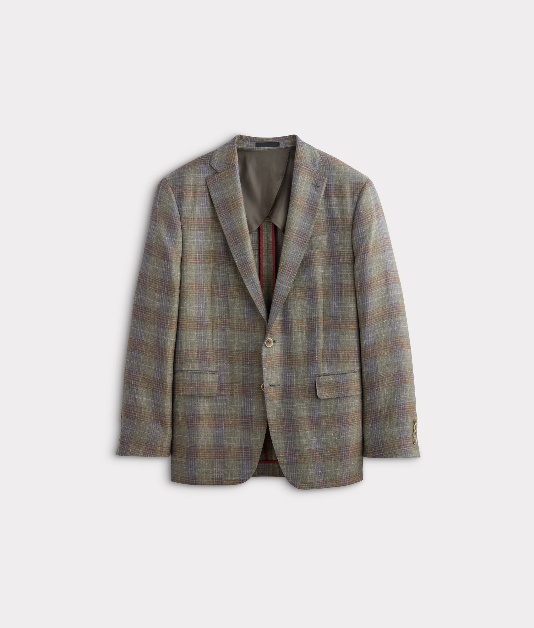 Lucchese Sport Coat :: Olive/Navy Plaid