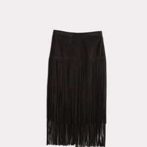 Rhiannon Fringe Skirt :: Black