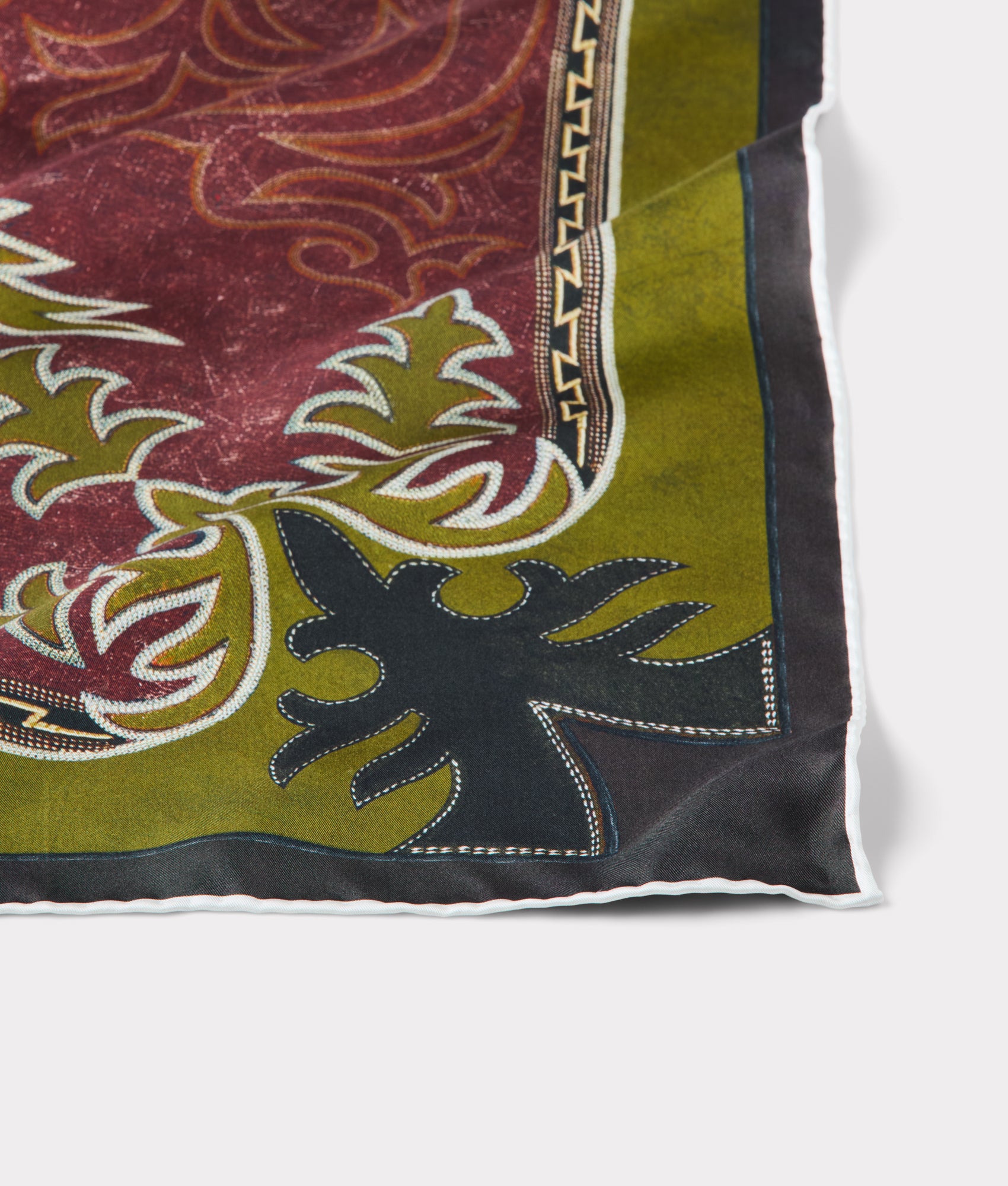 Saddle Scarf :: Brown/Green - Image 4