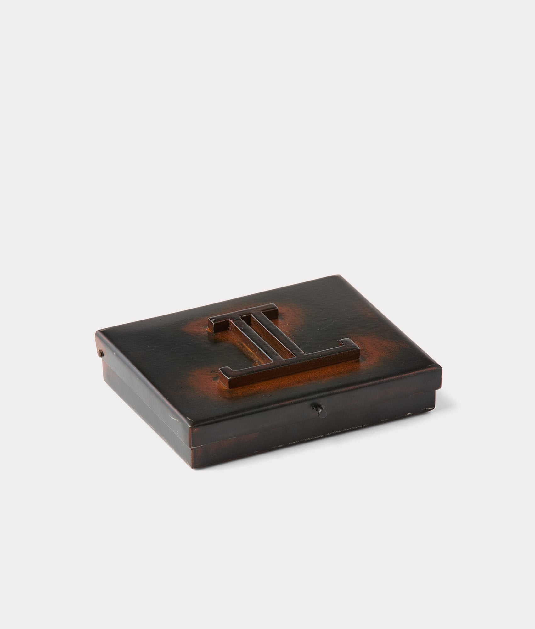 Mirrored L Playing Card Case :: Iron