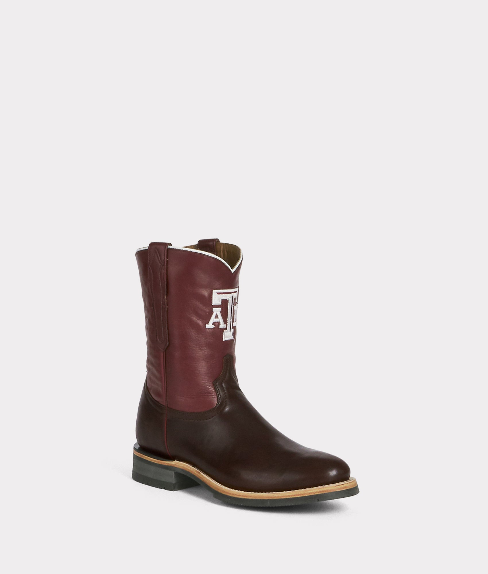 Men's A&M Roper Barn Boot :: Chocolate - Image 5