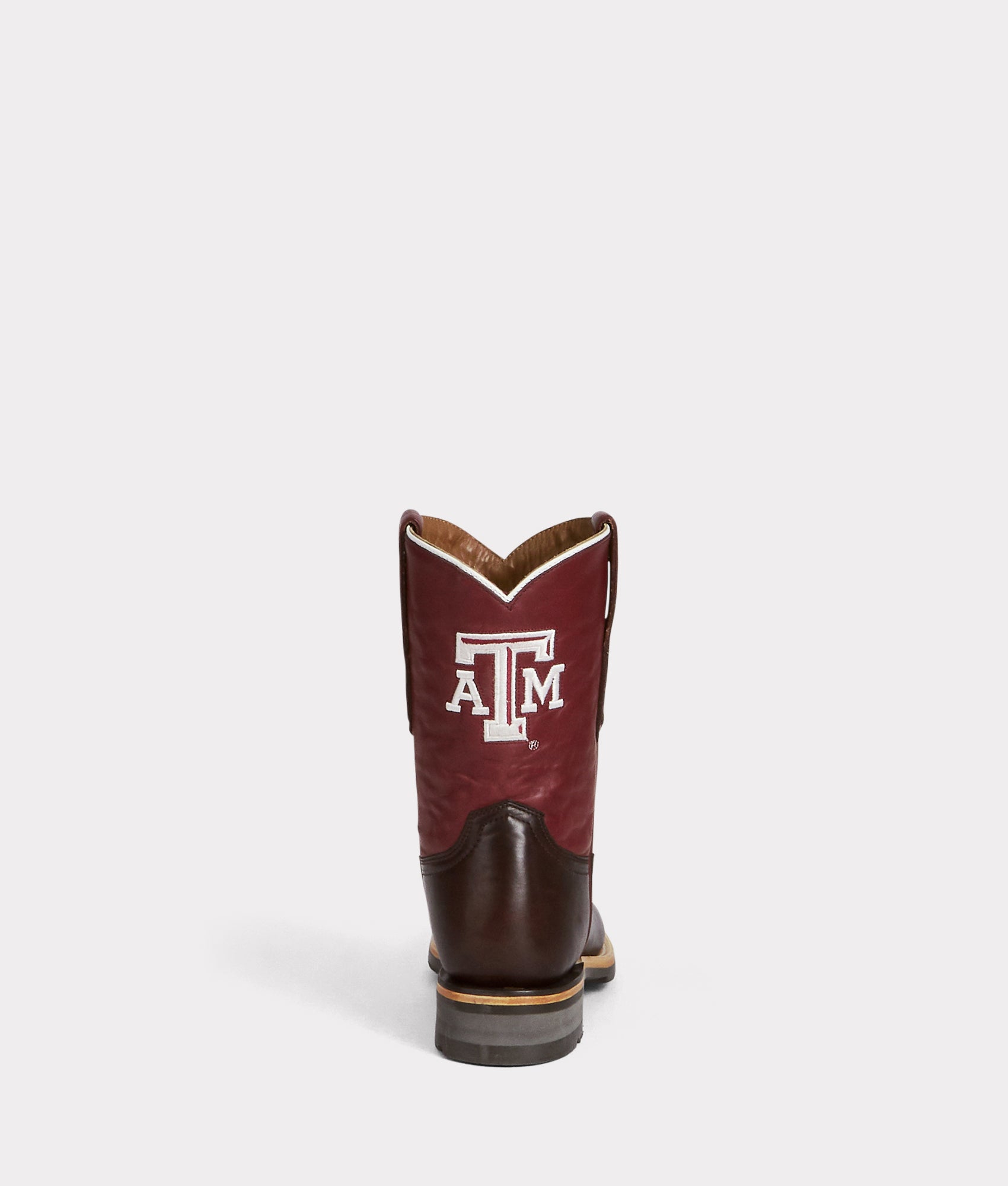 Men's A&M Roper Barn Boot :: Chocolate - Image 4