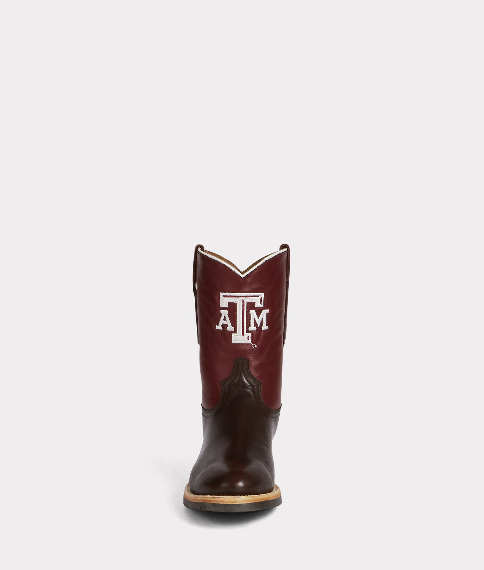 Men's A&M Roper Barn Boot :: Chocolate - Image 3