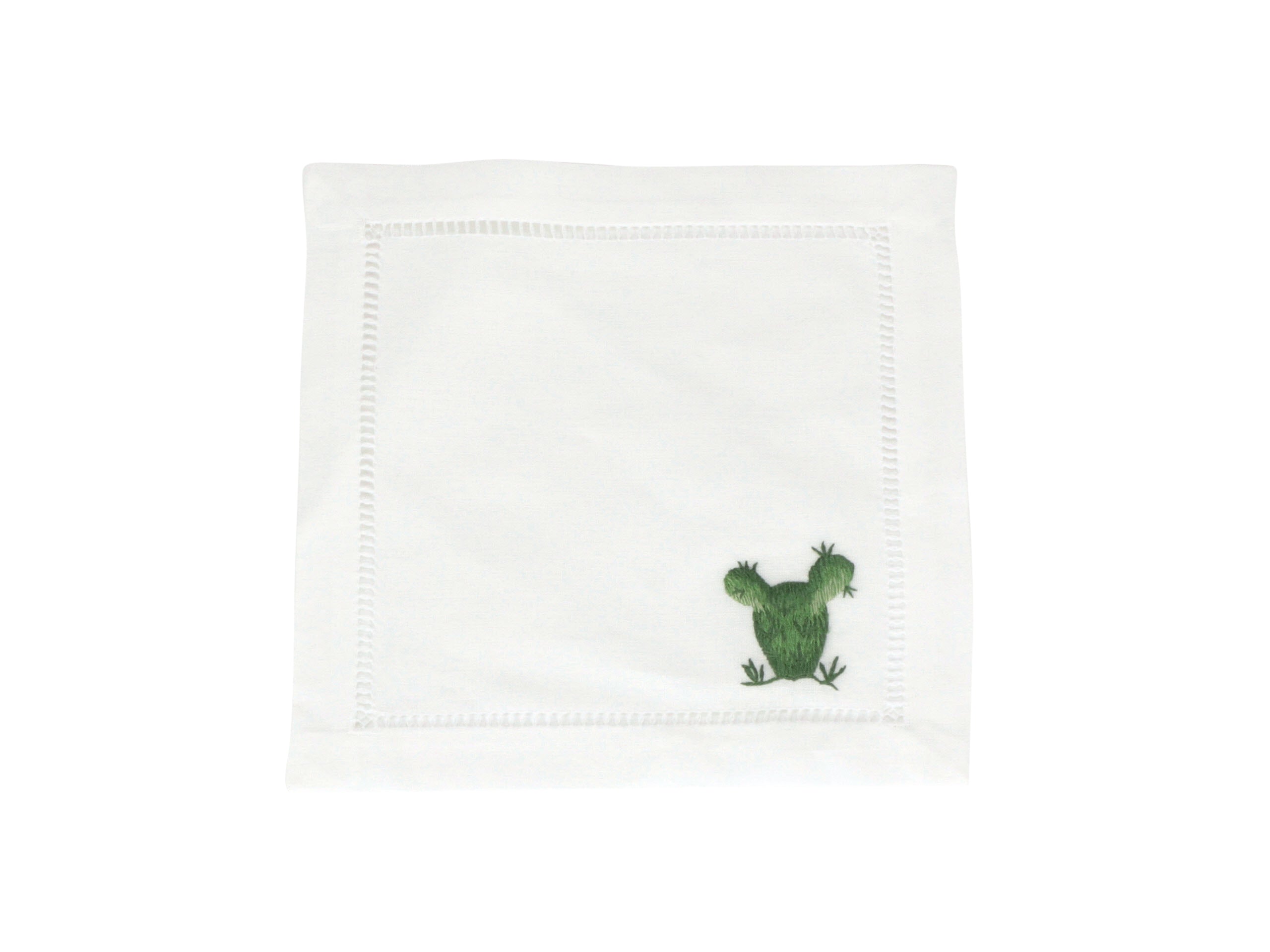 Cactus Cocktail Napkins :: White - Image 4