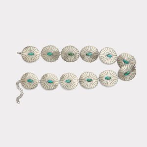 Kings Concho Belt :: Turquoise