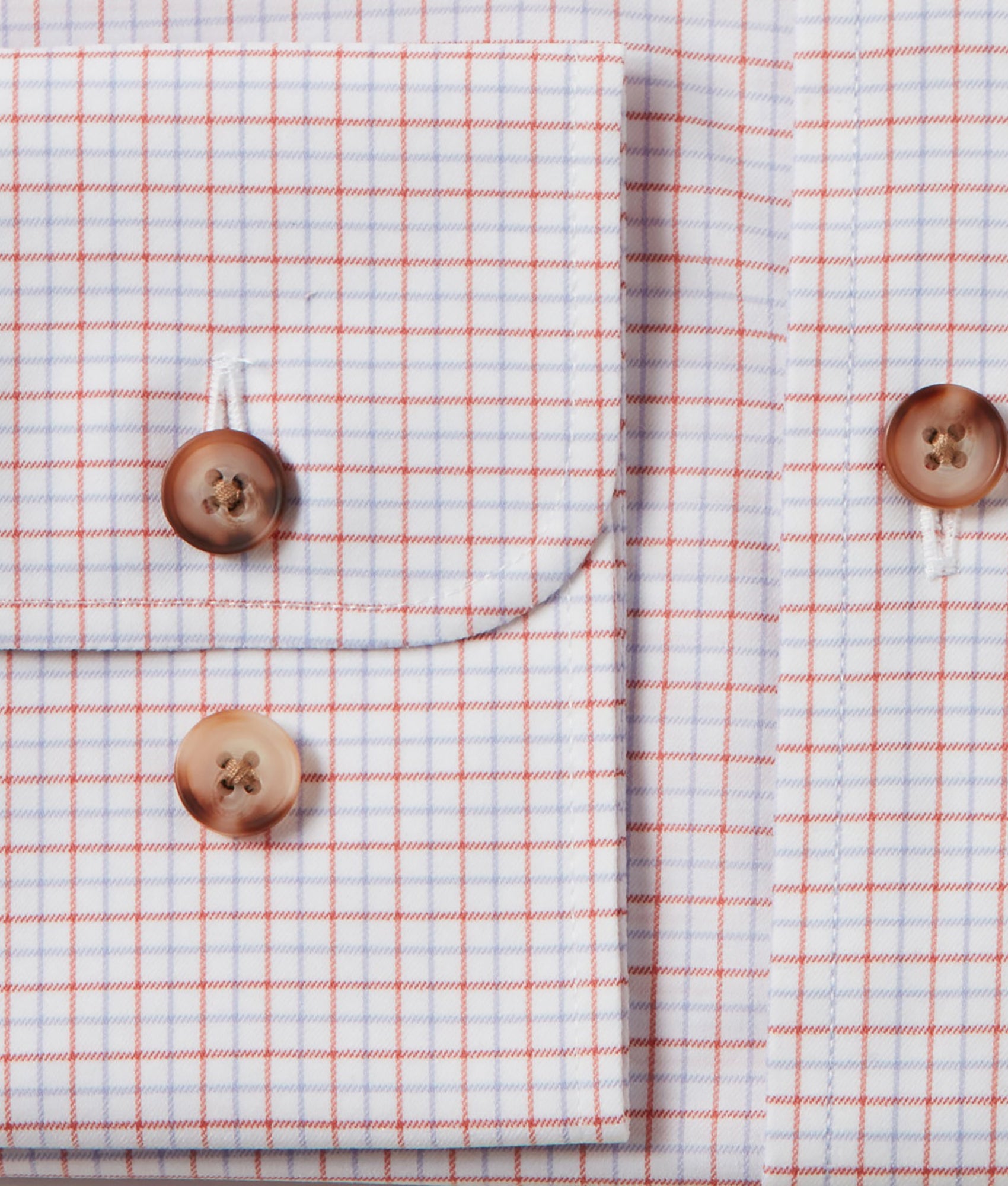 San Antonio :: Tangerine And Cornflower Blue Tattersall - Image 8