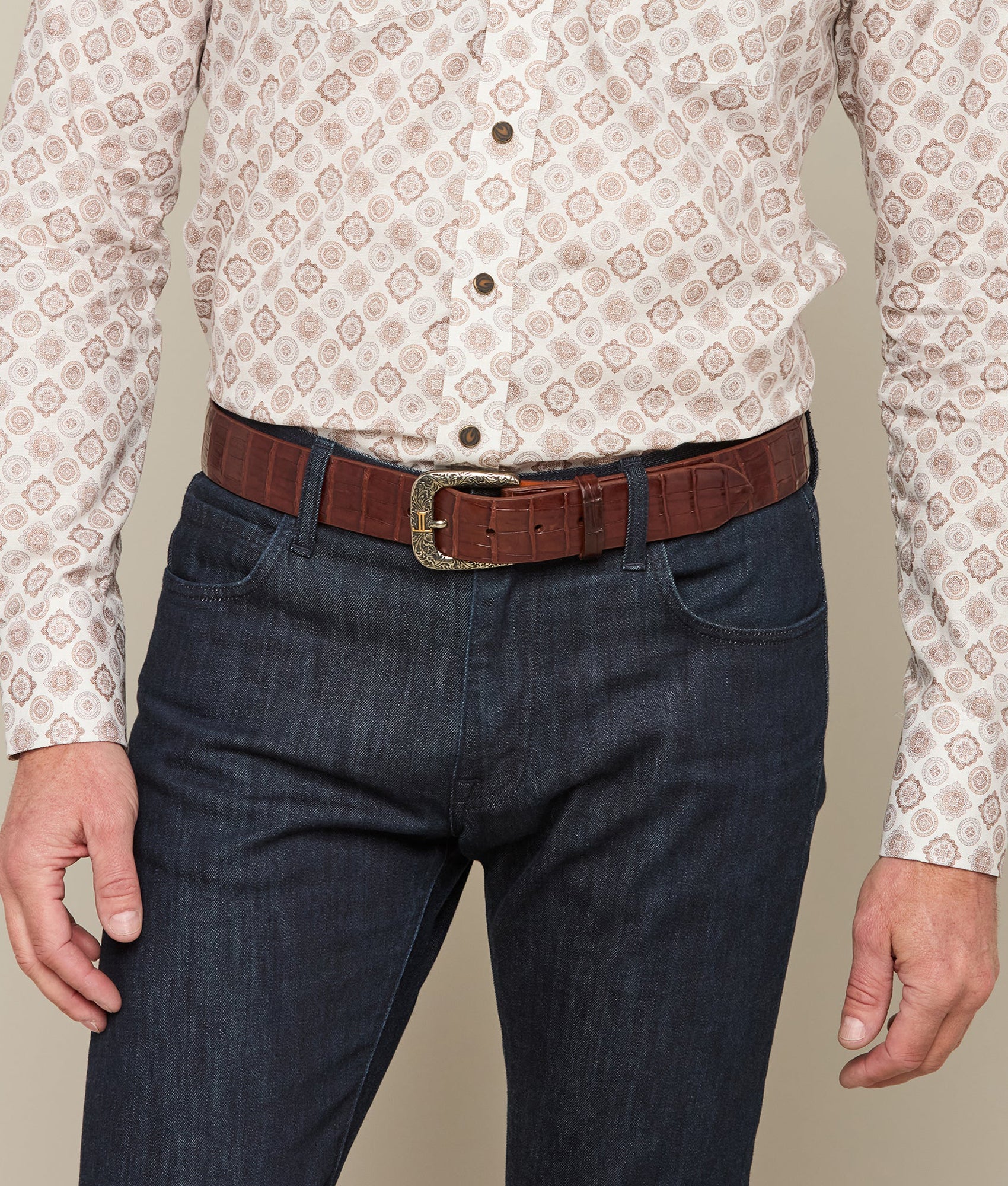 Ultra Belly Caiman :: Sienna - Image 2